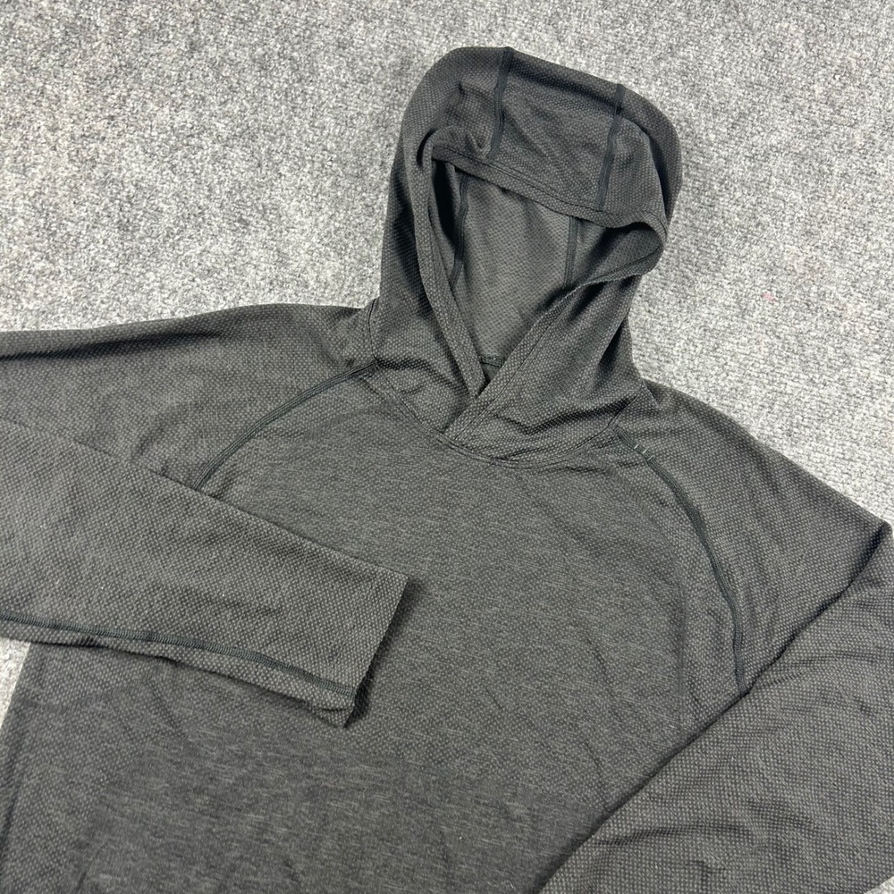 Lululemon Metal Vent Tech Hoodie Mens S Grey Heather Long Sleeve Pullover Active